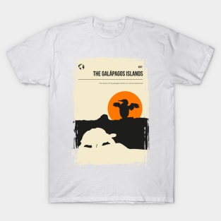 The Galápagos Islands Vintage Minimal Travel Poster T-Shirt